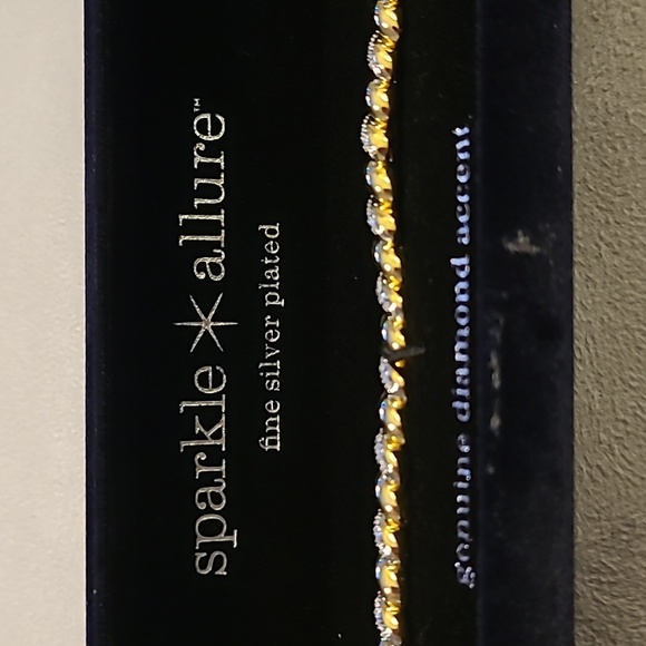 SPARKLE ALLURE WOMENS FINE SILVER PLATED FASHION JEWELRY TENNIS BRACELET - Picture 6 of 10